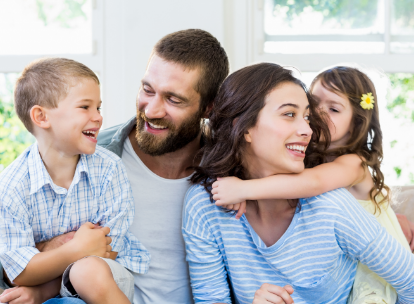 smiling family 